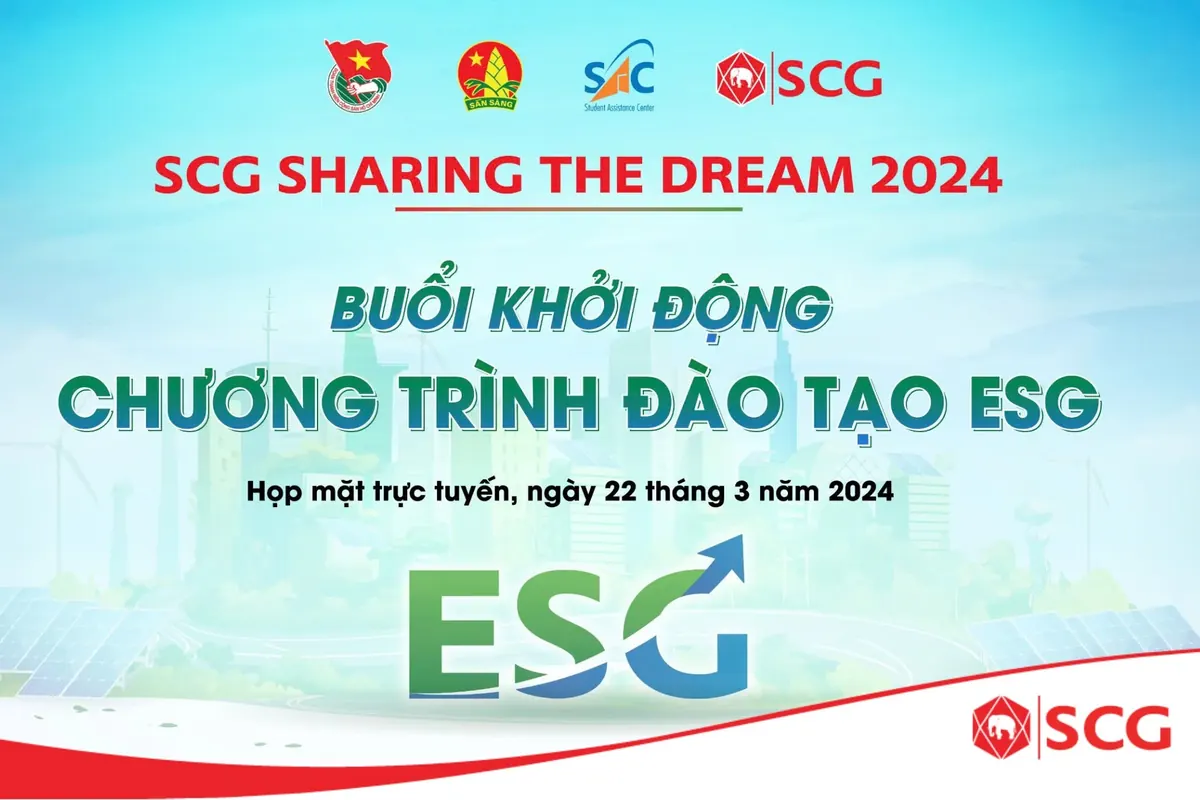 Thông báo buổi khởi động chương trình đào tạo ESG trực tuyến.